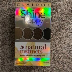 New Clairol Shine Happy Natural Instincts Hair Color clear, discontinued